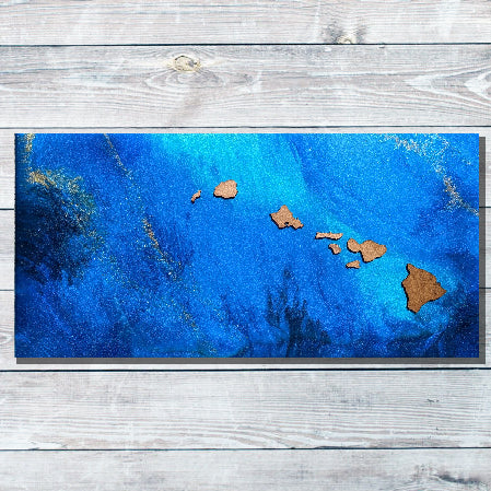 ocean resin art from hawaii
