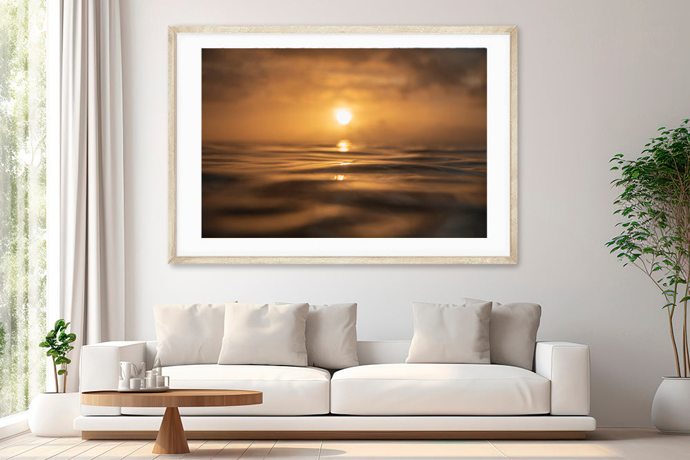 surface sunset waimea bay photography living room