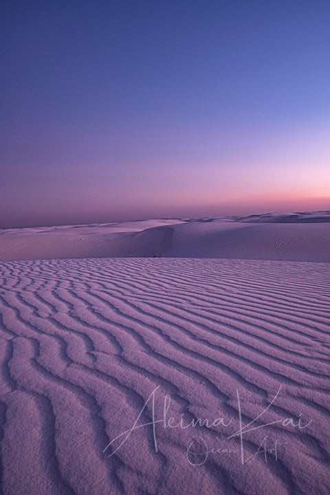 
                  
                    white sand purple sunset photography
                  
                