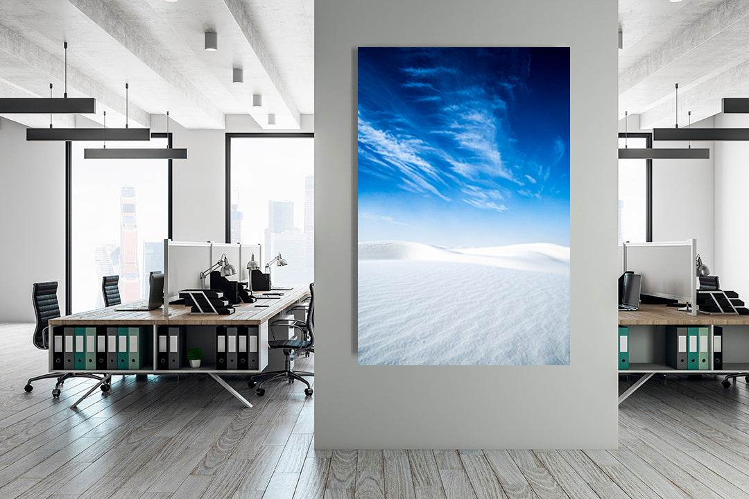
                  
                    White sand blue photography office
                  
                