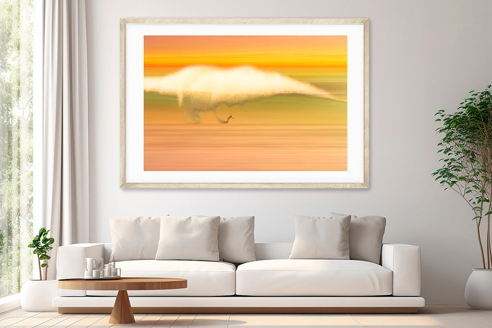 smokey sunset surfing photography living room