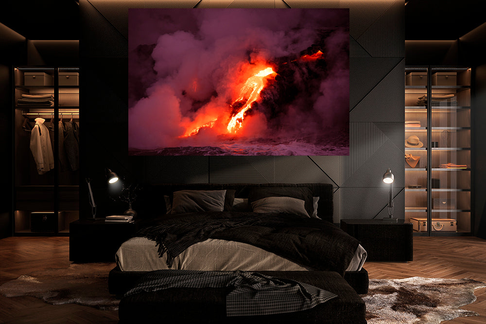 
                  
                    Powerful Hawaii lava photography bedroom
                  
                