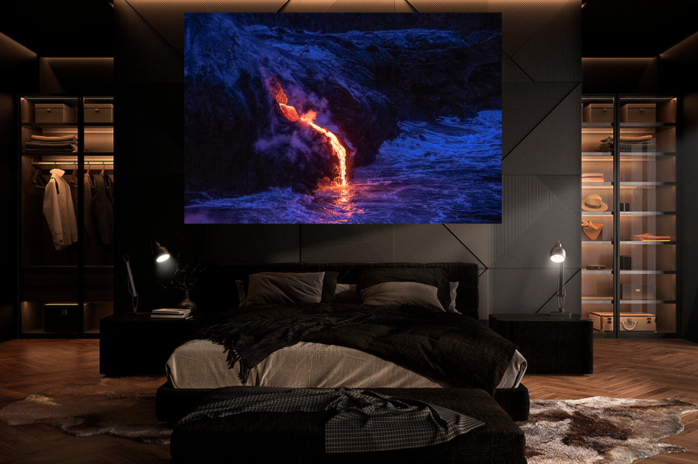 
                  
                    Hawaii active volcano photography bedroom
                  
                