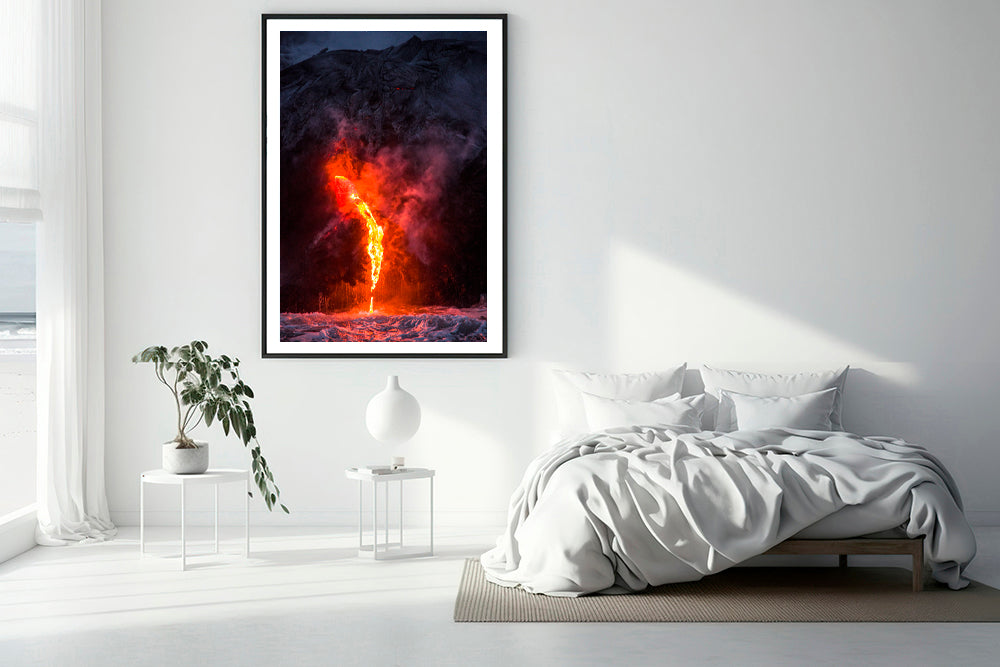 Hawaii volcano photography bedroom 